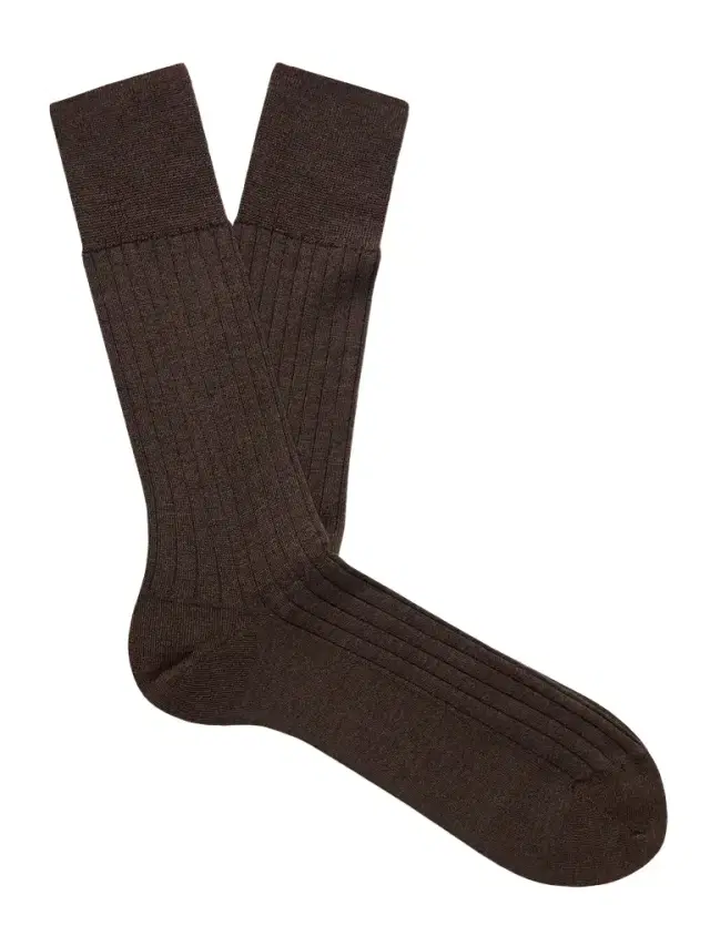FALKE No 2 Ribbed Cashmere-Blend Socks - Men