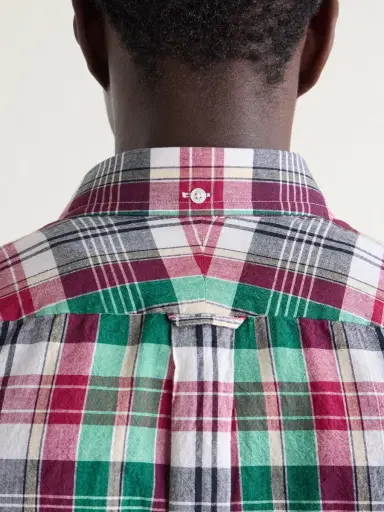 Drake's Button-Down Collar Checked Cotton Shirt - Men | Thumbnail 6