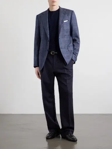 Caruso Norma Checked Wool Blazer - Men | Thumbnail 2