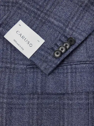 Caruso Norma Checked Wool Blazer - Men | Thumbnail 6