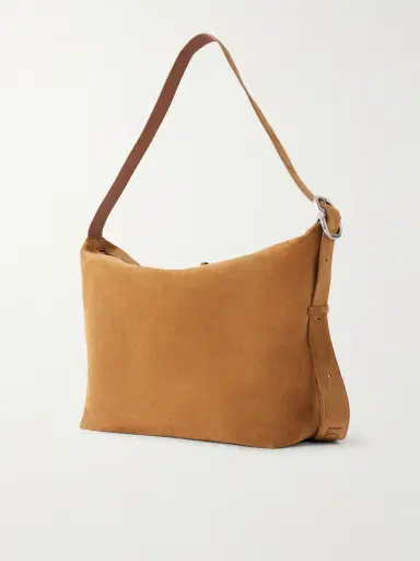 Loewe Loop Logo-Debossed Suede Messenger Bag - Men | Thumbnail 4