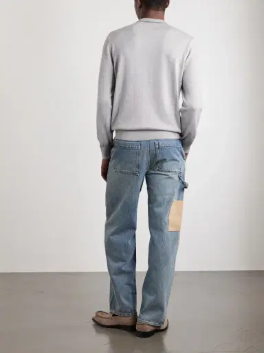 Loewe Anagram-Embroidered Wool-Blend Sweater - Men | Thumbnail 4 Loewe Anagram-Embroidered Wool-Blend Sweater - Men | Thumbnail 4