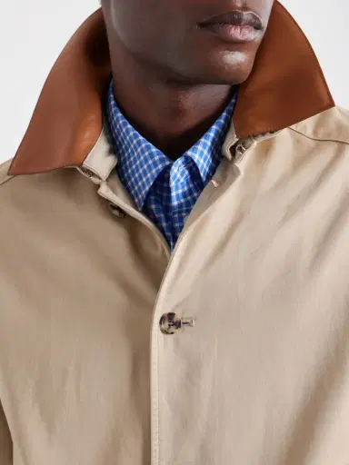 Loewe Paula's Ibiza Leather-Trimmed Cotton-Twill Blouson Jacket - Men | Thumbnail 6 Loewe Paula's Ibiza Leather-Trimmed Cotton-Twill Blouson Jacket - Men | Thumbnail 6