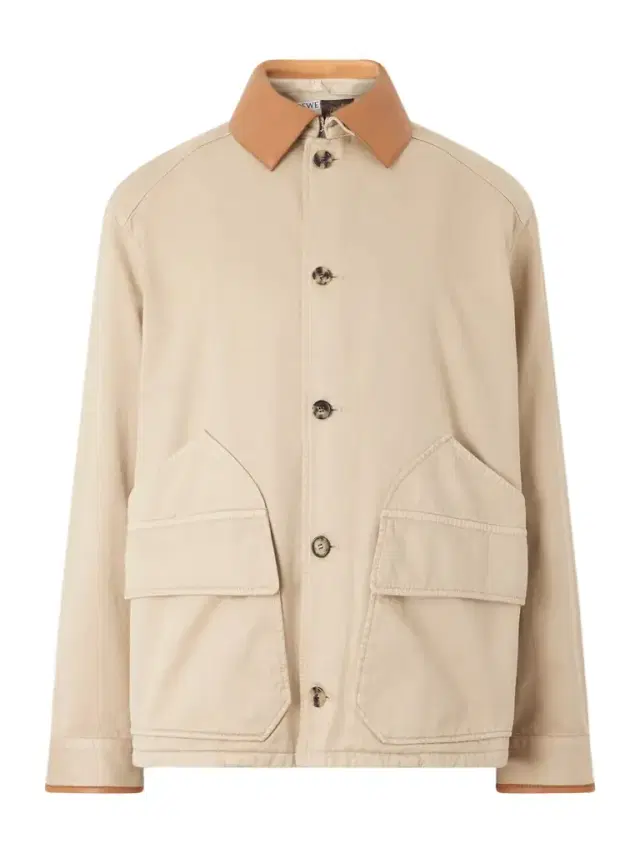 Loewe Paula's Ibiza Leather-Trimmed Cotton-Twill Blouson Jacket - Men
