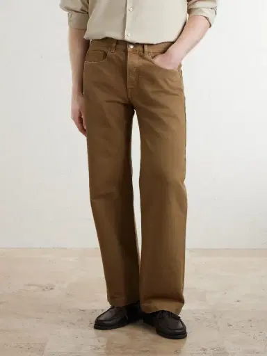Massimo Alba Oceano Straight-Leg Cotton Trousers - Men | Thumbnail 3