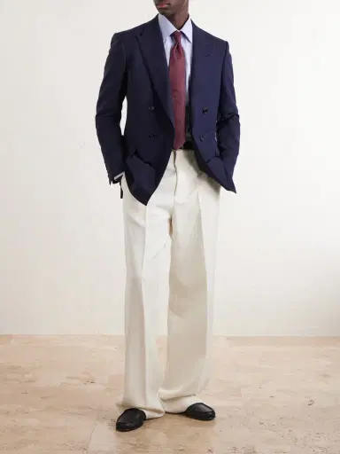 Tom Ford Atticus Double-Breasted Wool and Mohair-Blend Blazer - Men | Thumbnail 2