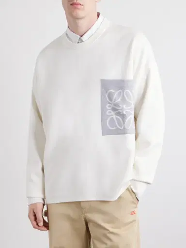 Loewe Anagram-Intarsia Knitted Sweater - Men | Thumbnail 3 Loewe Anagram-Intarsia Knitted Sweater - Men | Thumbnail 3