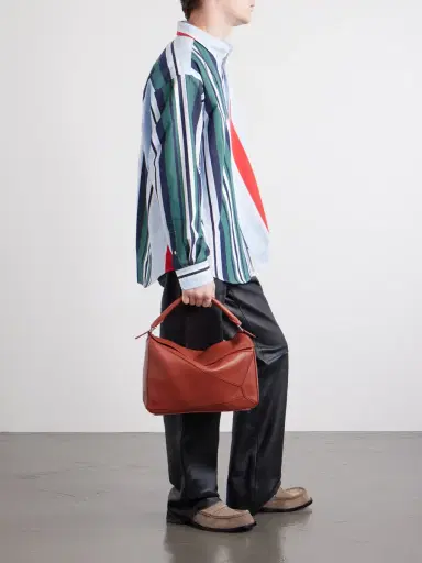 Loewe Puzzle Featherlight Large Leather Messenger Bag - Men | Thumbnail 3