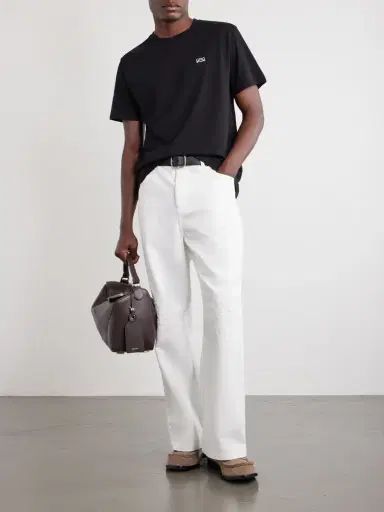 Loewe Anagram-Embroidered Cotton-Jersey T-Shirt - Men | Thumbnail 2