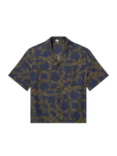 Loewe Paula's Ibiza Convertible-Collar Printed Silk-Satin Shirt - Men | Thumbnail 1