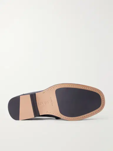 Loewe Bobine Anagram-Debossed Leather Loafers - Men | Thumbnail 3