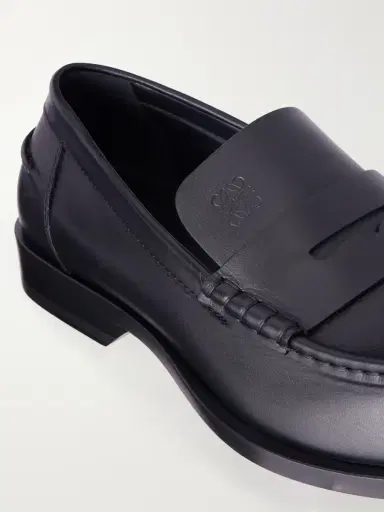 Loewe Bobine Anagram-Debossed Leather Loafers - Men | Thumbnail 5