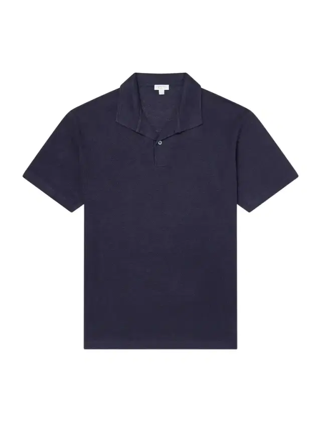 Linen-Piqué Polo Shirt - Men Linen-Piqué Polo Shirt - Men
