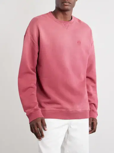 Loewe Anagram-Embroidered Cotton-Jersey Sweatshirt - Men | Thumbnail 3 Loewe Anagram-Embroidered Cotton-Jersey Sweatshirt - Men | Thumbnail 3