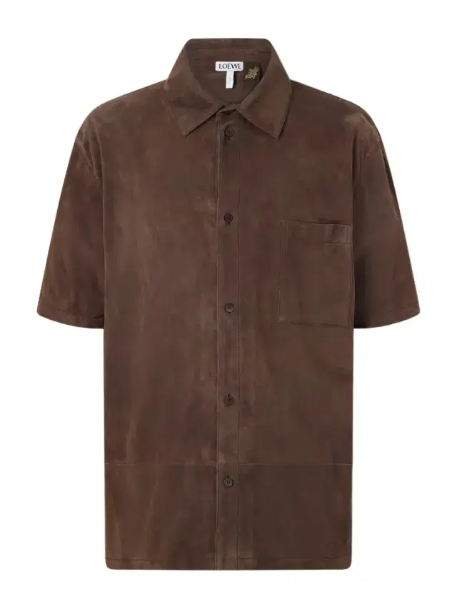 Loewe Paula's Ibiza Logo-Debossed Suede Shirt - Men
