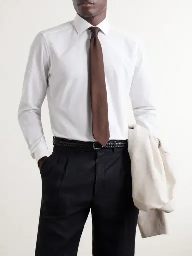Zegna Trofeo Cotton-Poplin Shirt - Men | Thumbnail 3