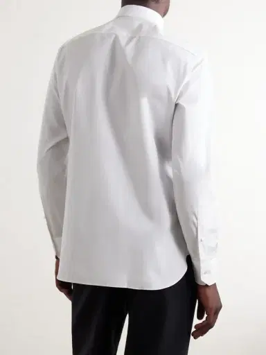 Zegna Trofeo Cotton-Poplin Shirt - Men | Thumbnail 4
