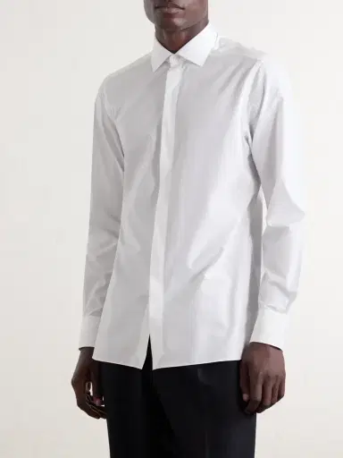 Zegna Trofeo Cotton-Poplin Shirt - Men | Thumbnail 5