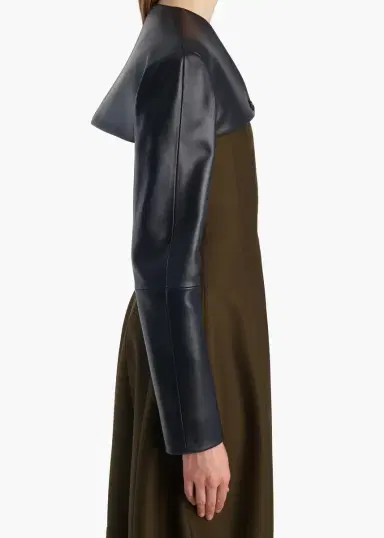Khaite Onno Jacket In Dark Navy Leather | Thumbnail 6