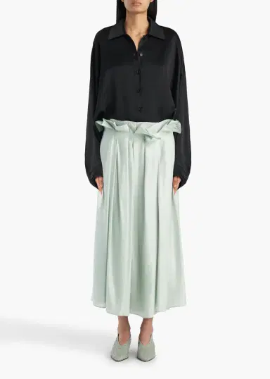 Khaite Astrid Skirt In Ice Green | Thumbnail 2