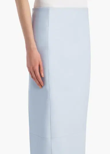 Khaite Lyle Skirt In Sky Blue Leather | Thumbnail 5 Khaite Lyle Skirt In Sky Blue Leather | Thumbnail 5