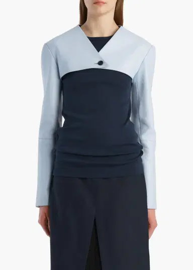 Khaite Onno Jacket In Sky Blue Leather | Thumbnail 3 Khaite Onno Jacket In Sky Blue Leather | Thumbnail 3