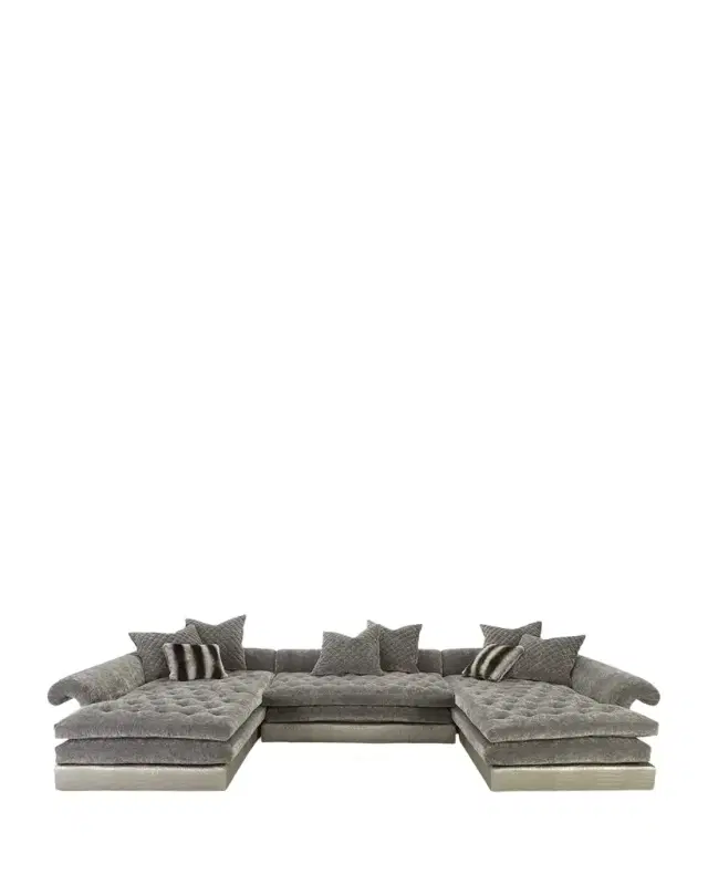 Old Hickory Tannery Galvin Three-Piece Sectional Sofa 170"