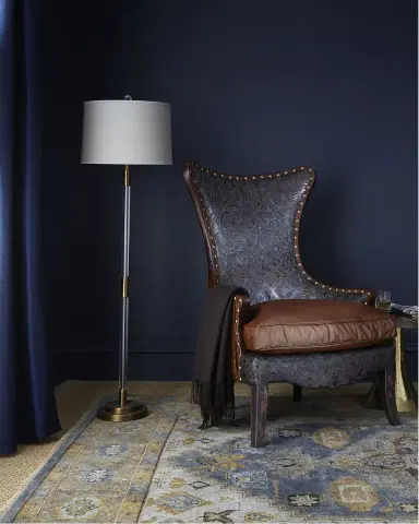 Old Hickory Tannery Martha Leather Wing Chair | Thumbnail 2