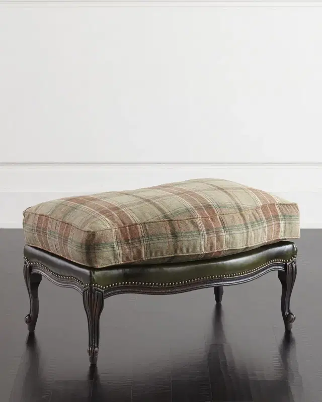 Old Hickory Tannery Gideon Bergere Ottoman