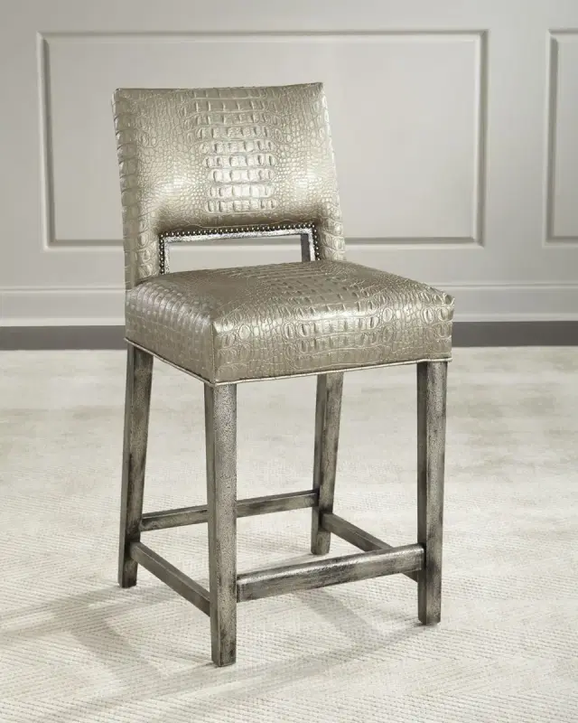 Old Hickory Tannery Valerian Counter Stool, 26"