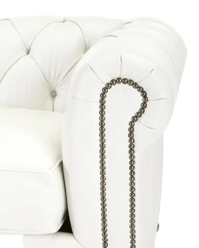 Old Hickory Tannery Whitestone Chesterfield Leather Sofa