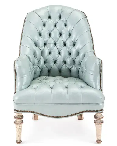 Old Hickory Tannery Mint Tufted-Leather Chair | Thumbnail 2 Old Hickory Tannery Mint Tufted-Leather Chair | Thumbnail 2