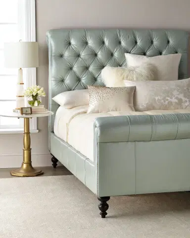 Old Hickory Tannery Spence Hand-Tufted Leather King Bed | Thumbnail 1 Old Hickory Tannery Spence Hand-Tufted Leather King Bed | Thumbnail 1