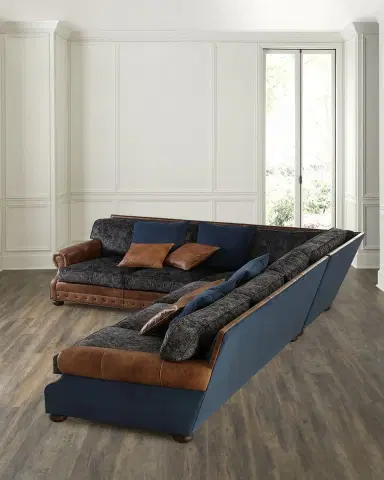 Old Hickory Tannery Brazos Left Return Sectional Sofa | Thumbnail 1 Old Hickory Tannery Brazos Left Return Sectional Sofa | Thumbnail 1