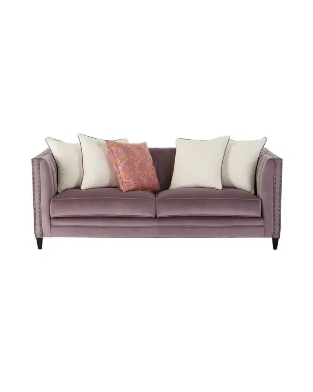 Old Hickory Tannery Zoey Channel Tufted Sofa, 85"