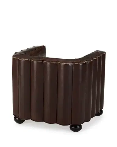 Old Hickory Tannery Boone Leather Barrel Chair | Thumbnail 4 Old Hickory Tannery Boone Leather Barrel Chair | Thumbnail 4