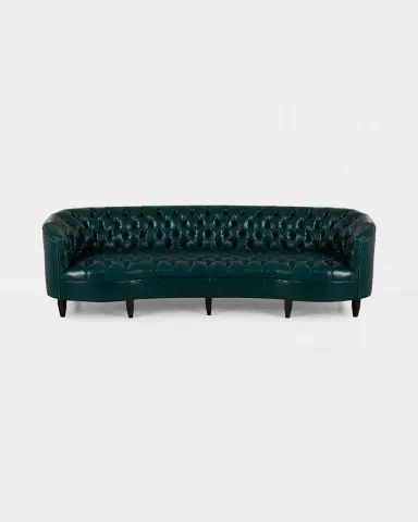 Old Hickory Tannery Lakeland Leather Tufted Sofa, 122" | Thumbnail 3 Old Hickory Tannery Lakeland Leather Tufted Sofa, 122" | Thumbnail 3