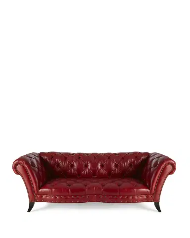 Old Hickory Tannery Bourdeaux Leather Sofa 97" | Thumbnail 2 Old Hickory Tannery Bourdeaux Leather Sofa 97" | Thumbnail 2