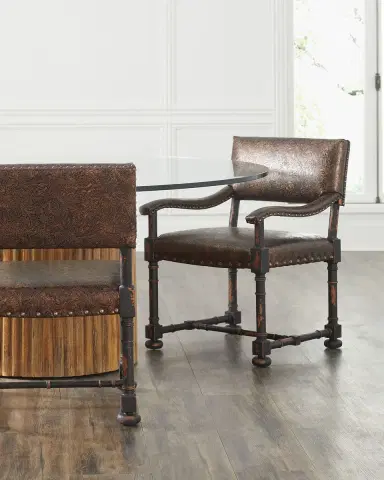 Old Hickory Tannery Ember Leather Arm Chair | Thumbnail 4 Old Hickory Tannery Ember Leather Arm Chair | Thumbnail 4