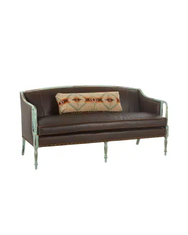 Old Hickory Tannery Trevin Leather Settee, 72.5" | Thumbnail 1 Old Hickory Tannery Trevin Leather Settee, 72.5" | Thumbnail 1