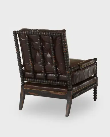 Old Hickory Tannery Ace Tufted Leather Spindle Chair | Thumbnail 3 Old Hickory Tannery Ace Tufted Leather Spindle Chair | Thumbnail 3