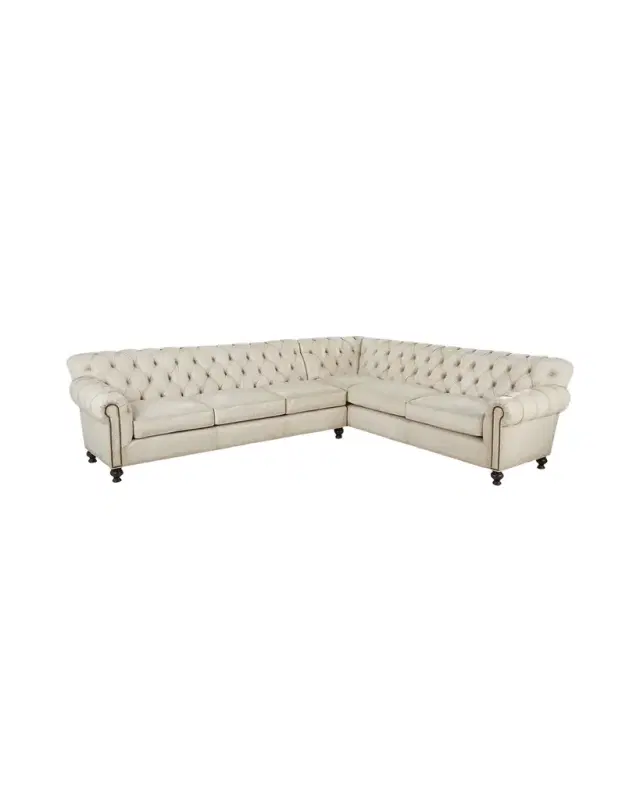Old Hickory Tannery Valko Leather Right Return Sectional