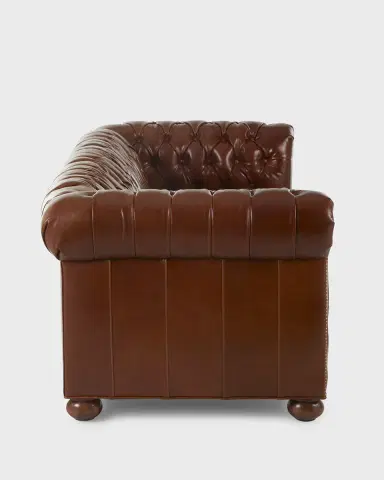 Old Hickory Tannery Malco Leather Chesterfield Sofa, 93" | Thumbnail 6 Old Hickory Tannery Malco Leather Chesterfield Sofa, 93" | Thumbnail 6