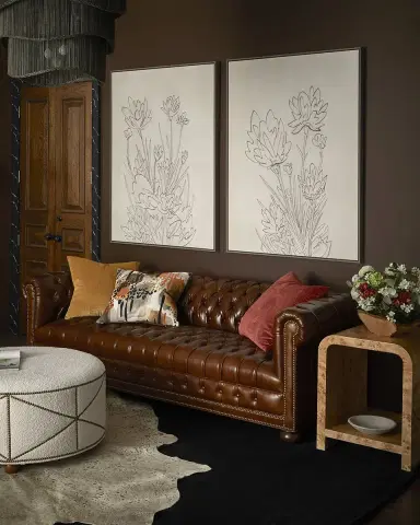 Old Hickory Tannery Malco Leather Chesterfield Sofa, 93" | Thumbnail 7 Old Hickory Tannery Malco Leather Chesterfield Sofa, 93" | Thumbnail 7