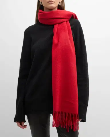 Sofia Cashmere Fringed Cashmere Evening Wrap | Thumbnail 2