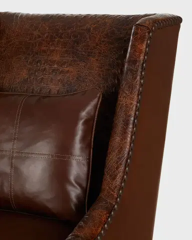 Old Hickory Tannery Edie Leather Wing Chair | Thumbnail 5 Old Hickory Tannery Edie Leather Wing Chair | Thumbnail 5