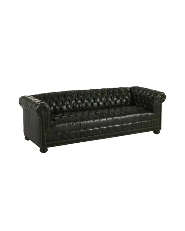 Old Hickory Tannery Hariette Chesterfield Sofa 93"