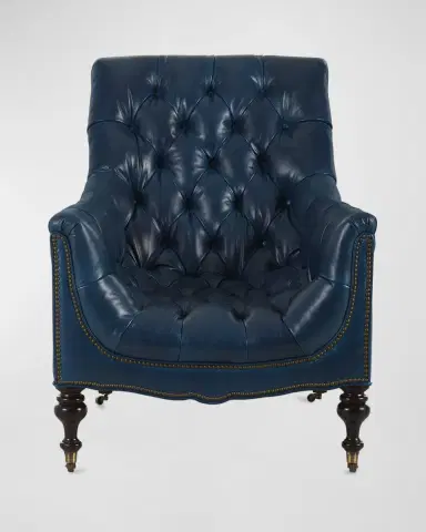 Old Hickory Tannery Sloane Tufted Leather Chair | Thumbnail 3