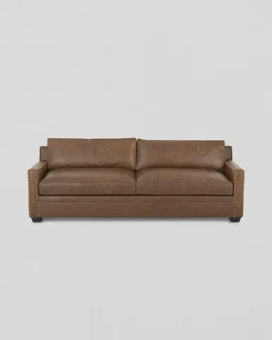 Old Hickory Tannery Armory Leather Sofa - 99" | Thumbnail 3 Old Hickory Tannery Armory Leather Sofa - 99" | Thumbnail 3