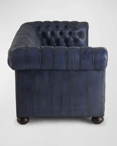 Old Hickory Tannery Esti Leather Tufted Chesterfield Sofa, 93" | Thumbnail 2